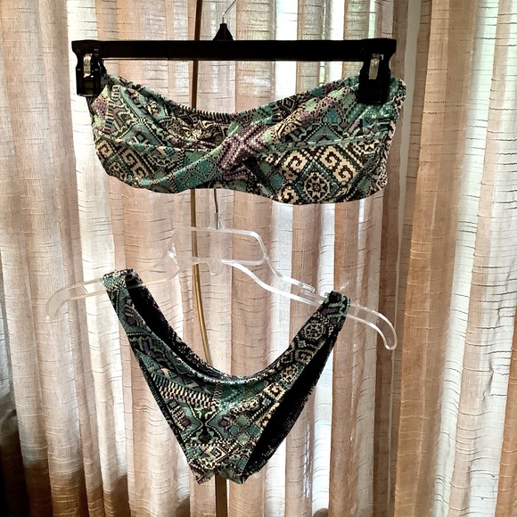 Mossimo 2pc strapless bikini M/L - Picture 1 of 7